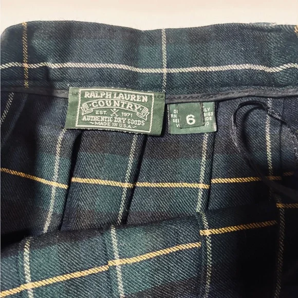 VTG Ralph Lauren Country Label Tarten Skirt Size 6 Heritage Preppy Ivy league - Picture 5 of 5